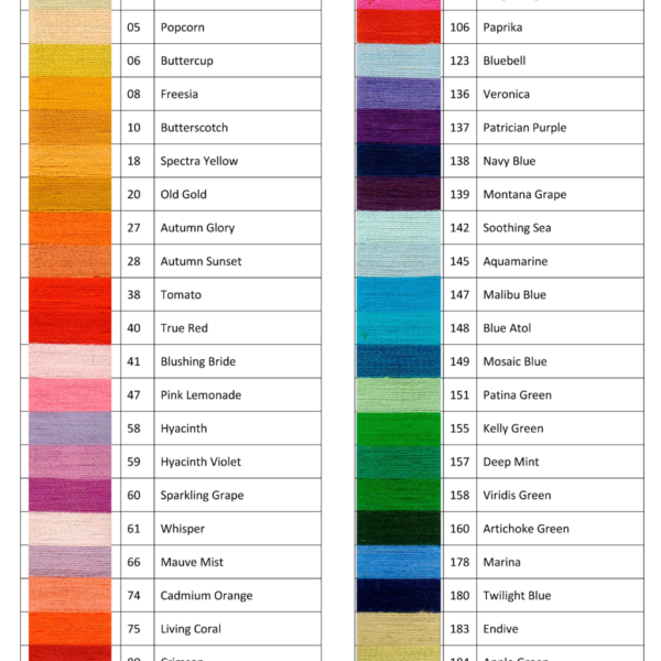 Digital Shade Card – Silk 20/2Nm Digital Shade Card - Silk 20/2Nm