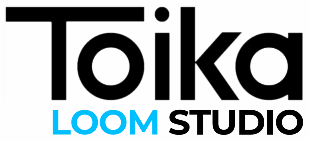 Logotype reading "Toika Loom Studio"