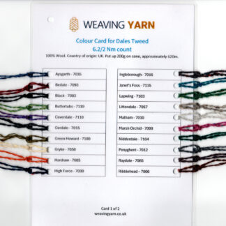 Colour Card - Dales Tweed Wool 6.2/2 Nm