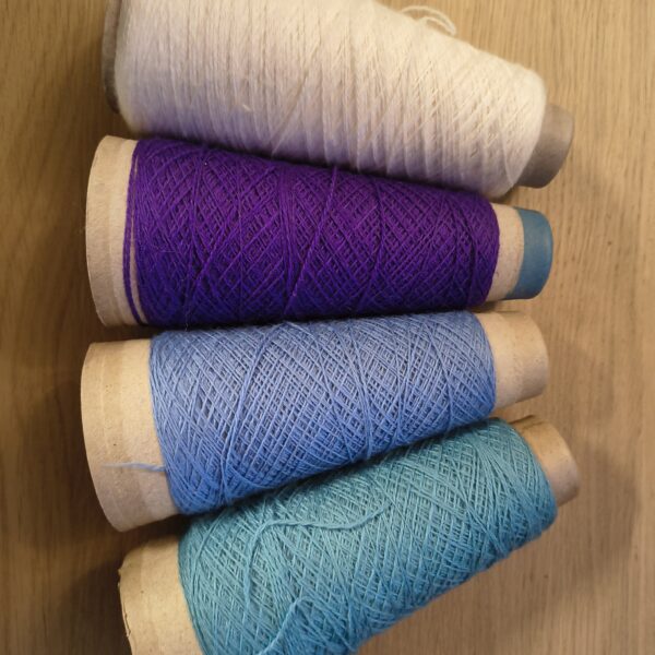 Cone ends of Jagger Spun Superfine Merino 100% Wool 18/2 NeK – Mixed Colours Cone ends of Jagger Spun Superfine Merino 100% Wool 18/2 NeK - Mixed Colours