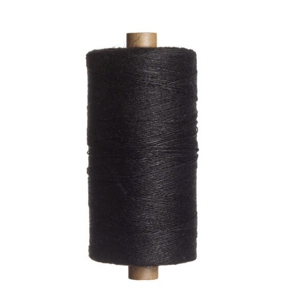Garnhuset Tow Linen 8/1 - Black - SVART