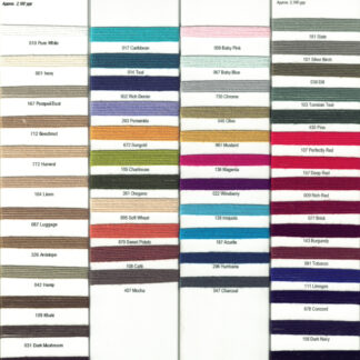 Digital Colour Cards for Perle Mercerised Cotton 5/2 NeC